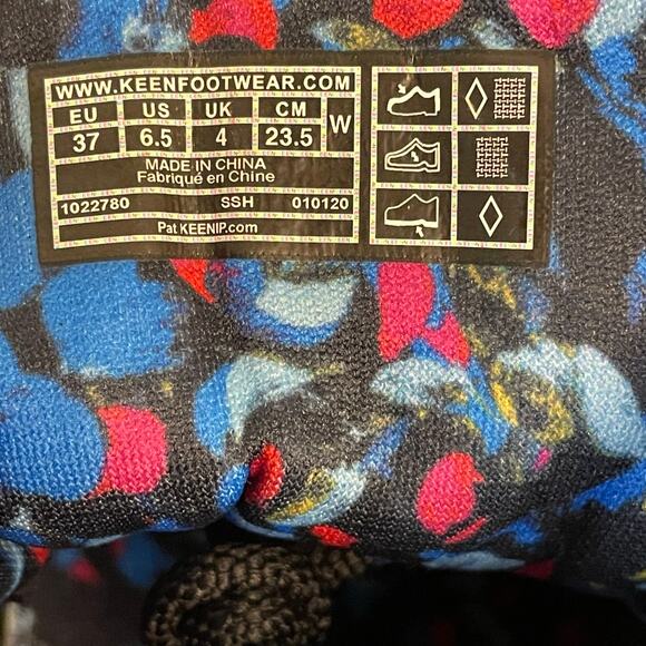 KEEN Terradora Waterproof Hiking Boots Women’s 6.5 Gray Floral Ankle Trail Shoes - Picture 4 of 9